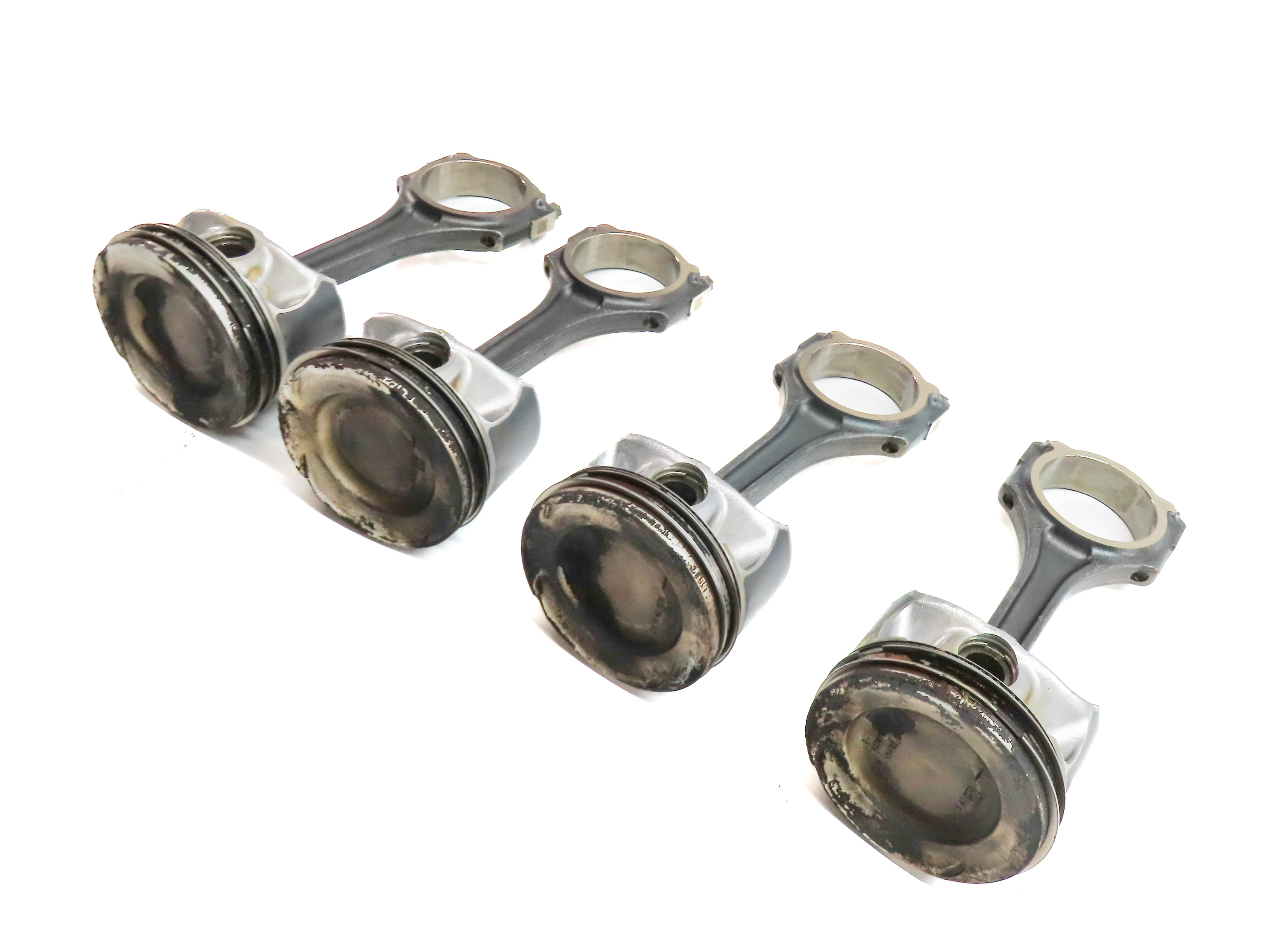 2014-2020 MERCEDES CLA250 (C117) 2.0L M270 TURBO ENGINE PISTON w/ ROD SET-4 — exact item pictured